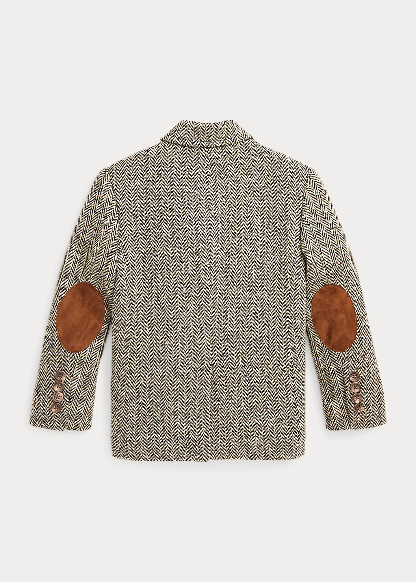 Suede-Patch Herringbone Sport Coat