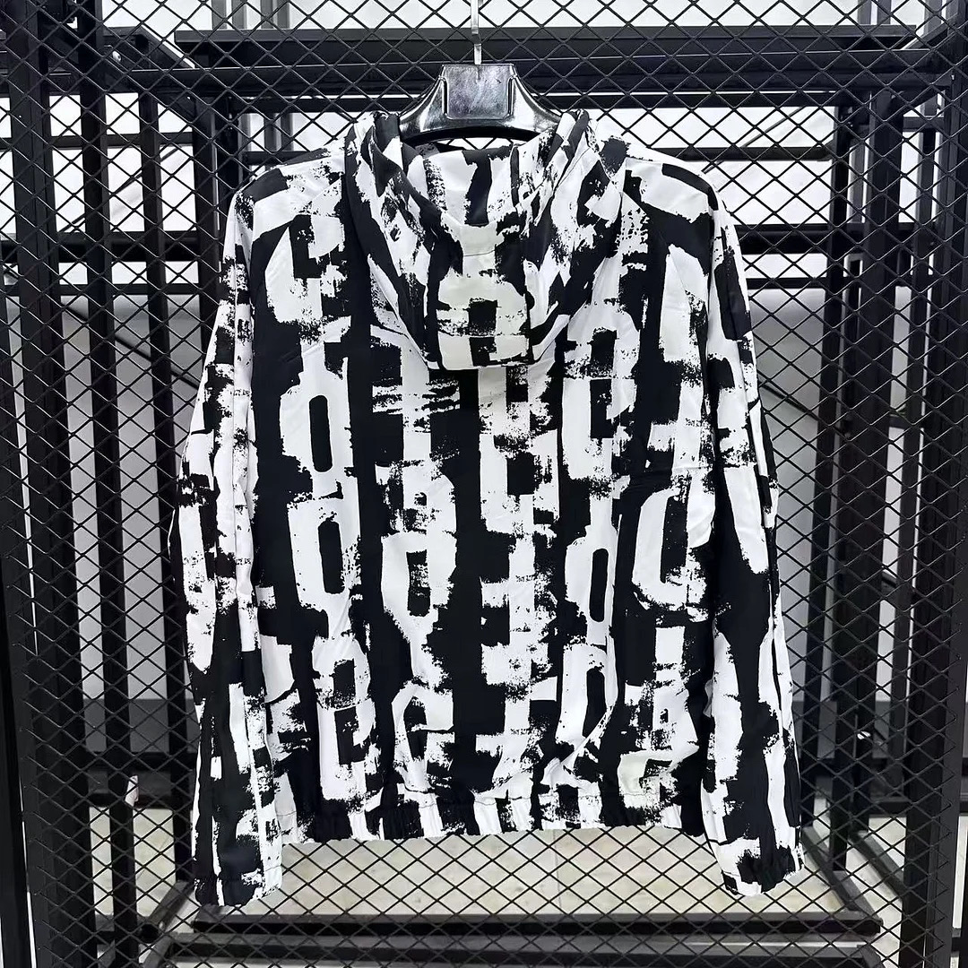 Barcelona Windbreaker Jacket White&Black 2025/26