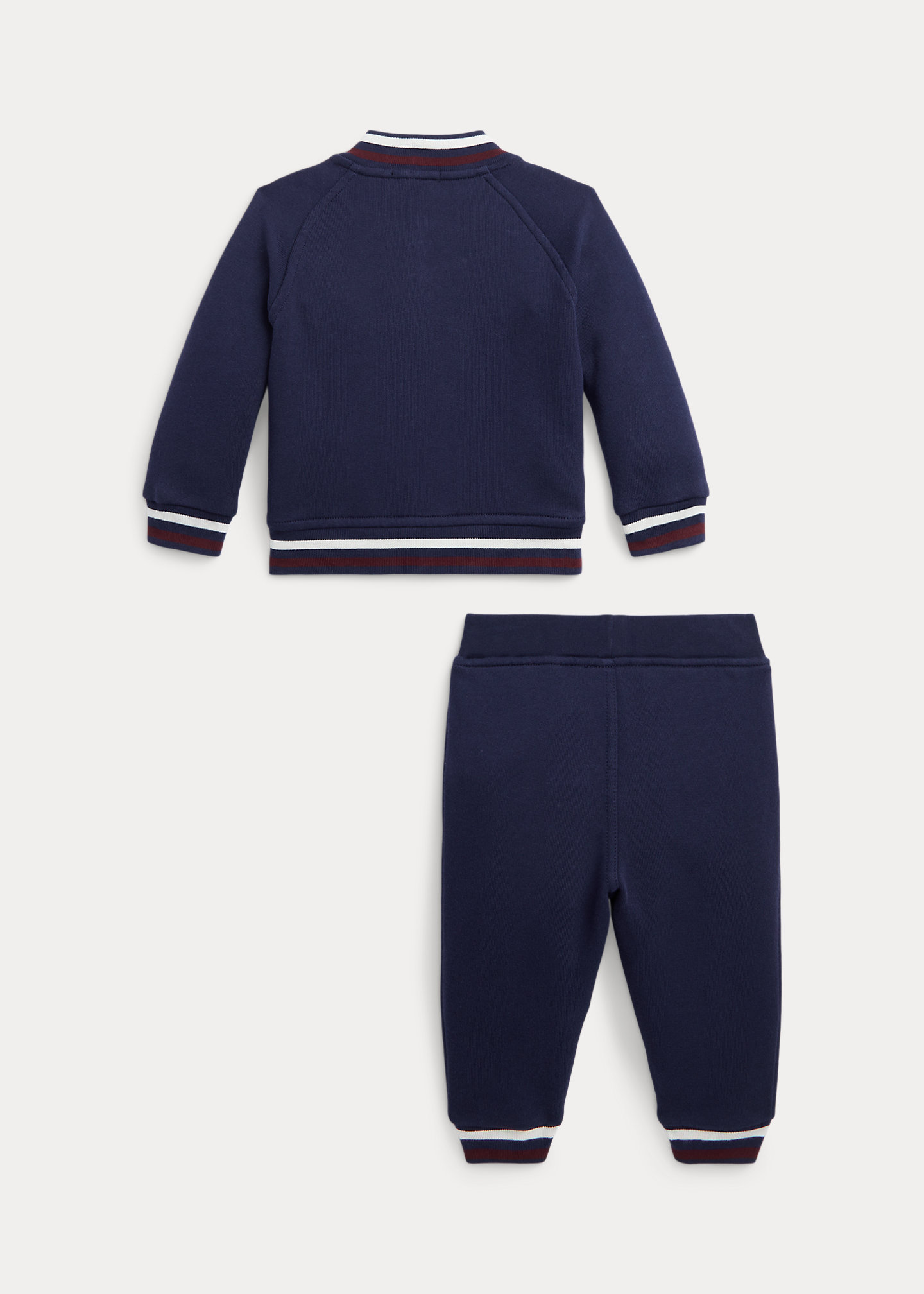 Fleece Baseball Jacket & Jogger Pant Set