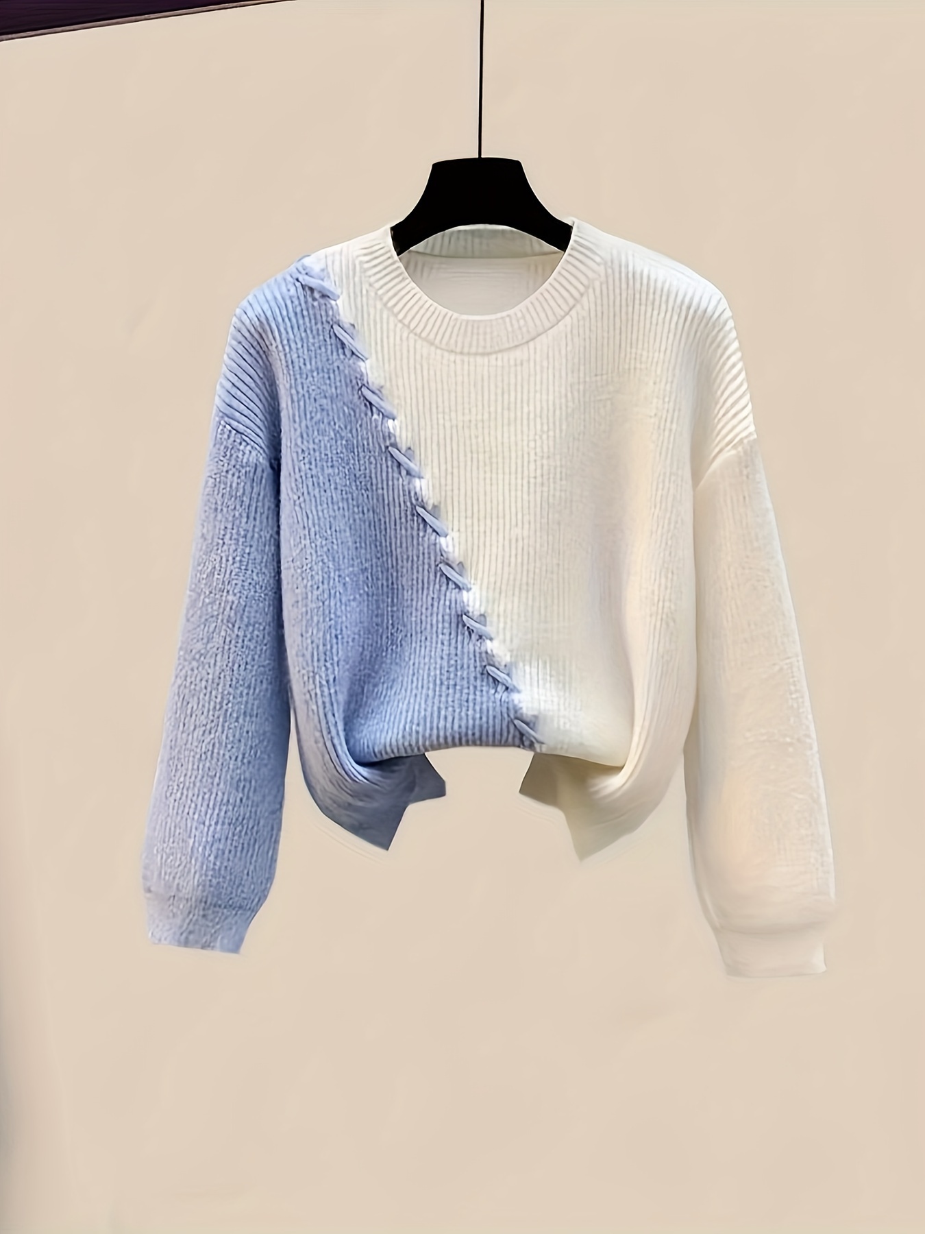 Spring Plus Size Women’s Spring and Autumn Two-Piece 2024 New Loose O-Neck Knitted Sweater