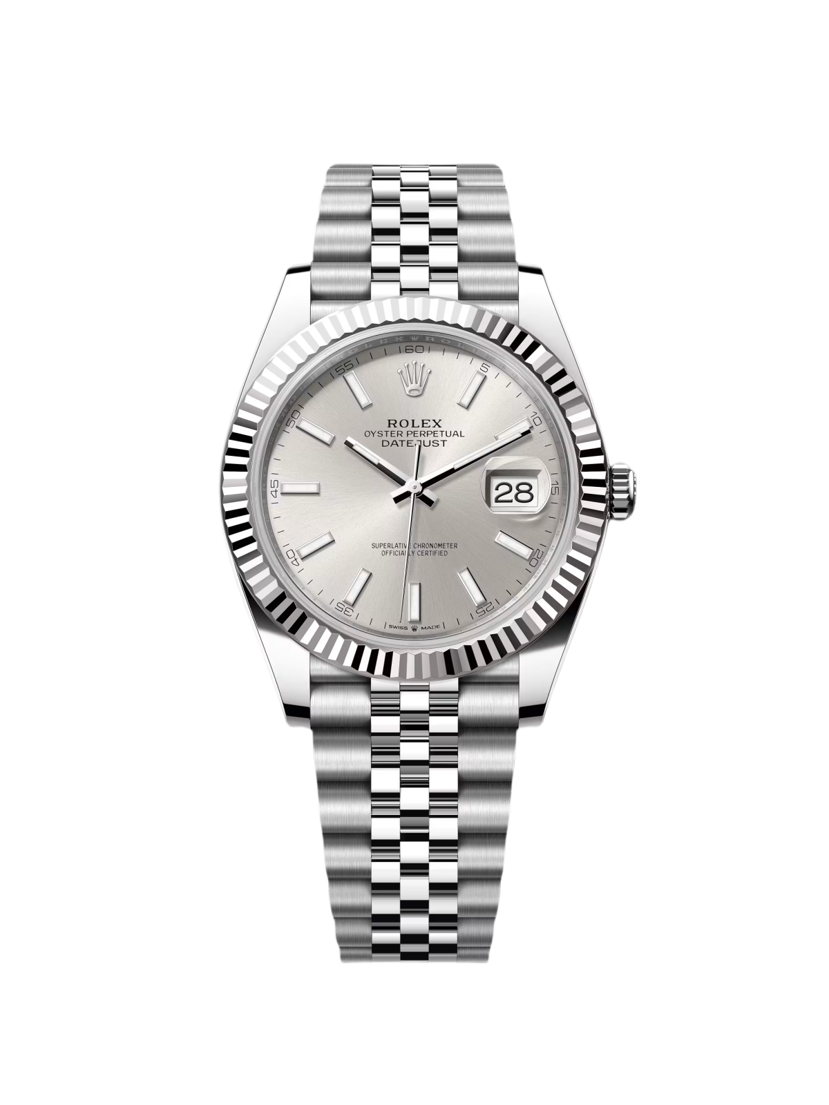 [2026 Mirror Grade]RLX  Datejust 41mm 126334 Silver Index Jubilee Stainless Steel Mens Watch
