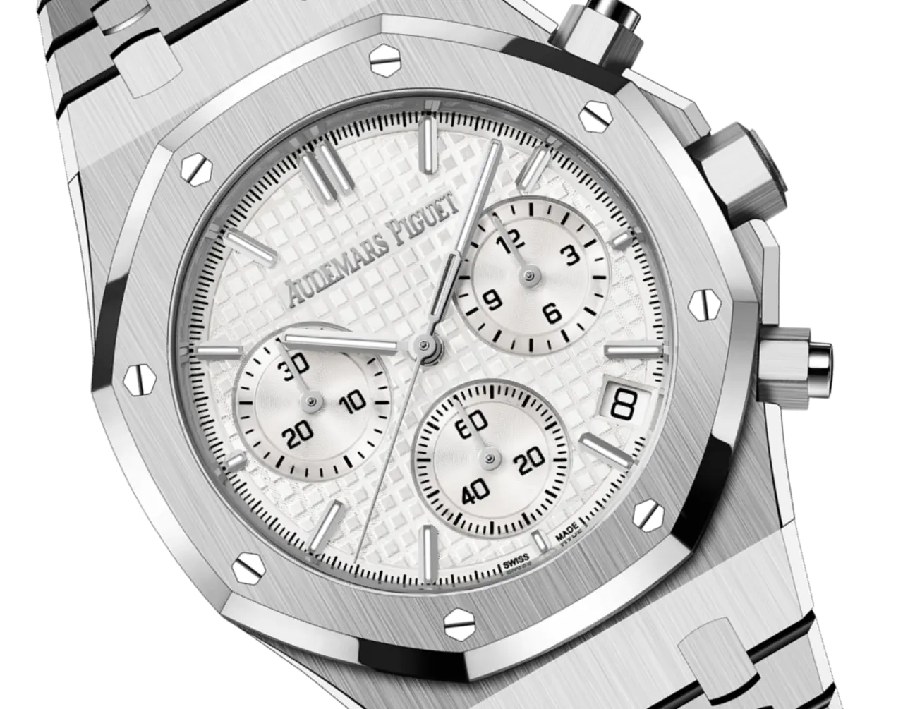 [2026 Mirror Grade]Audemars Piguet ROYAL OAK Silver-Toned Dial CHRONOGRAPH 41mm 26240ST.OO.132ST.03