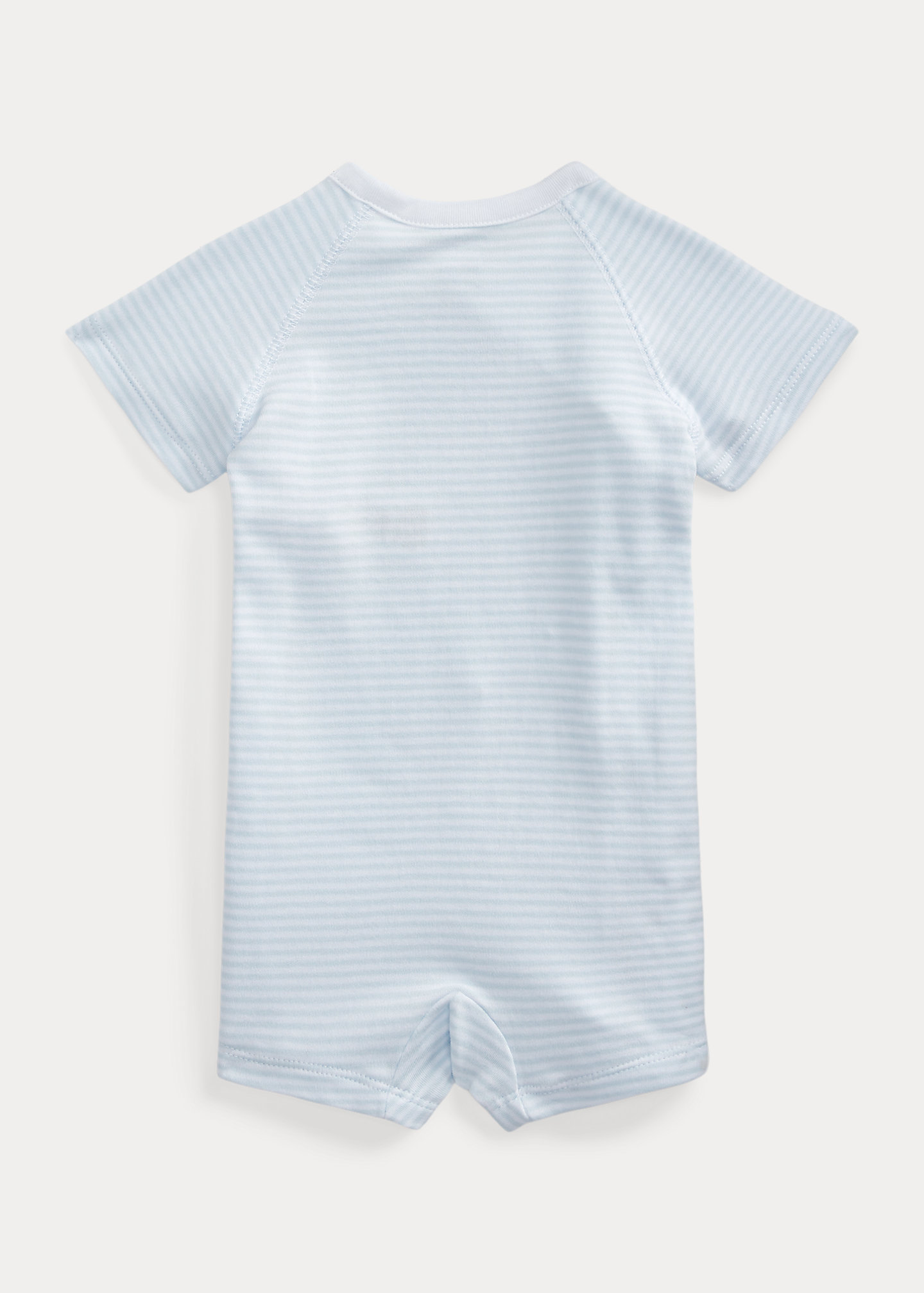 Striped Cotton Interlock Shortall
