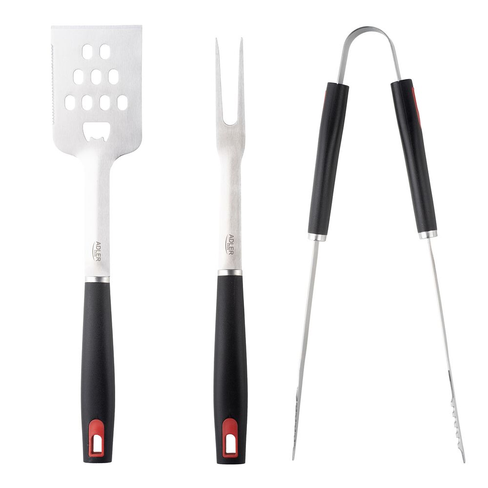 ADLER Sztućce do grilla Adler AD 6727, stal nierdzewna, z etui
