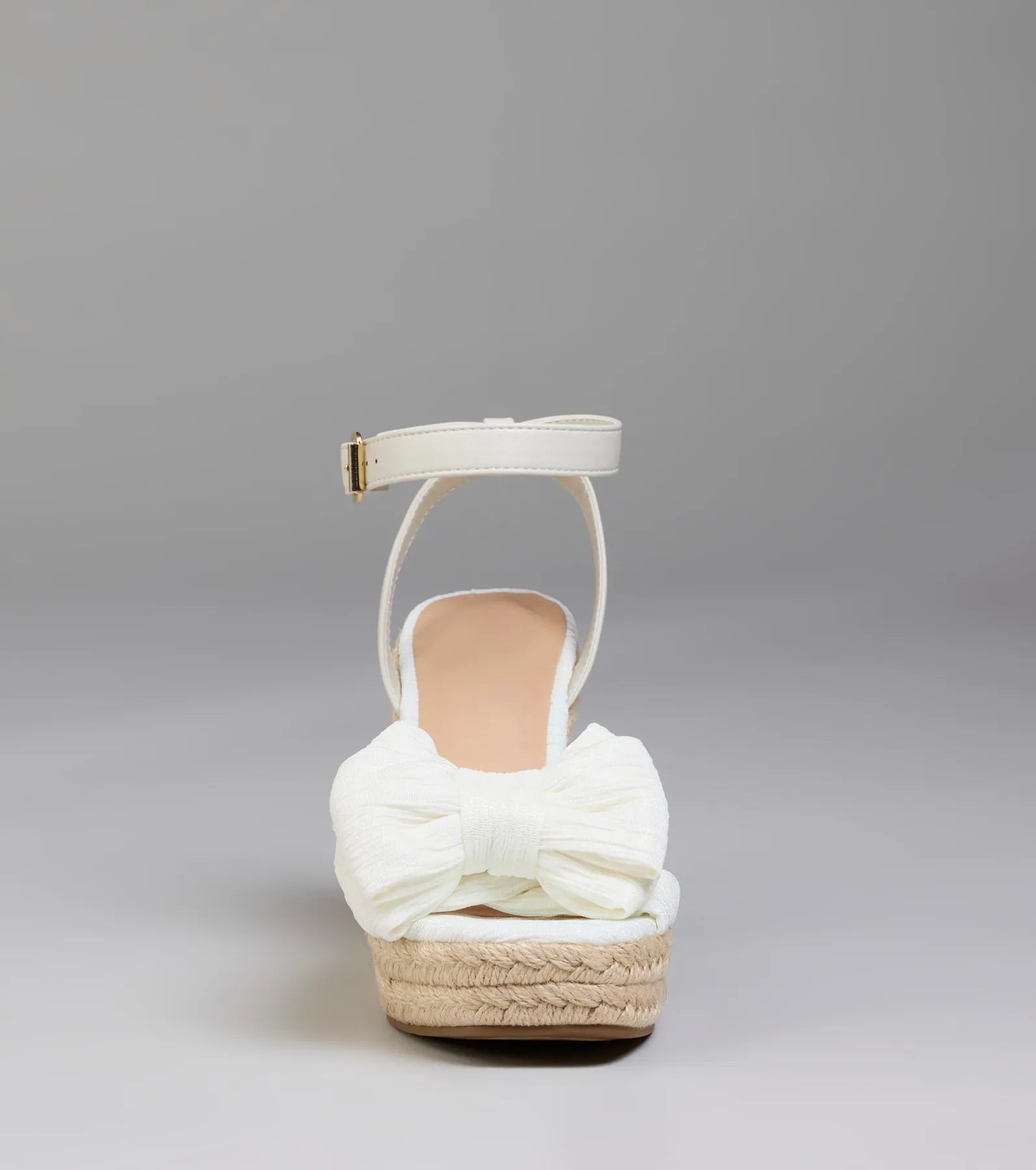 Sunny Day Plans Bow Espadrille Wedges