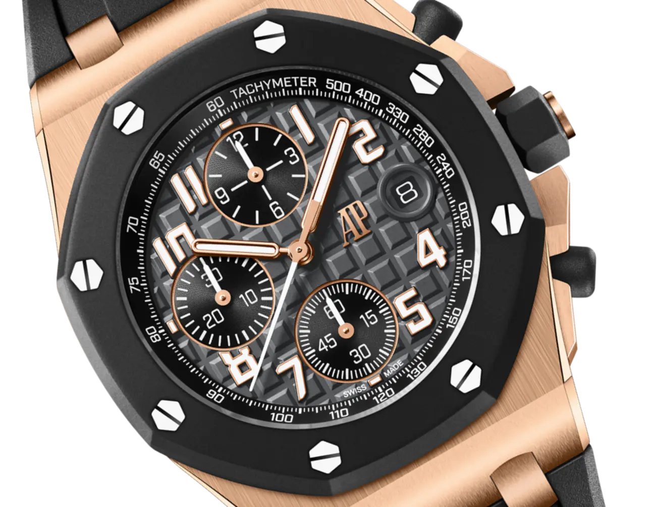 [2026 Mirror Grade]Audemars Piguet OFFSHORE Pink Gold Anthracite Grey Dial CHRONOGRAPH 42mm 26238OK.OO.A002CA.01