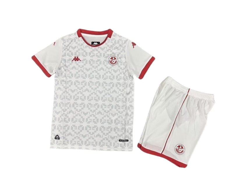 Tunisia Soccer Jersey Away Kids Kit Jersey+Shorts World Cup 2026