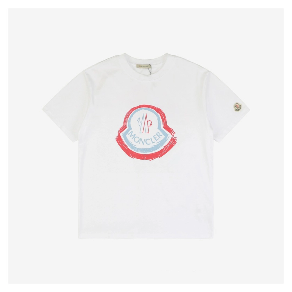Mxxcler Hand-Painted Logo Graphic T-Shirt (Black/White)