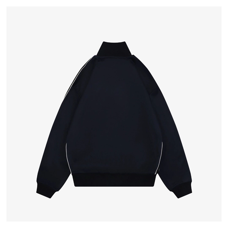 L Floral Logo Embroidered Stand Collar Jacket