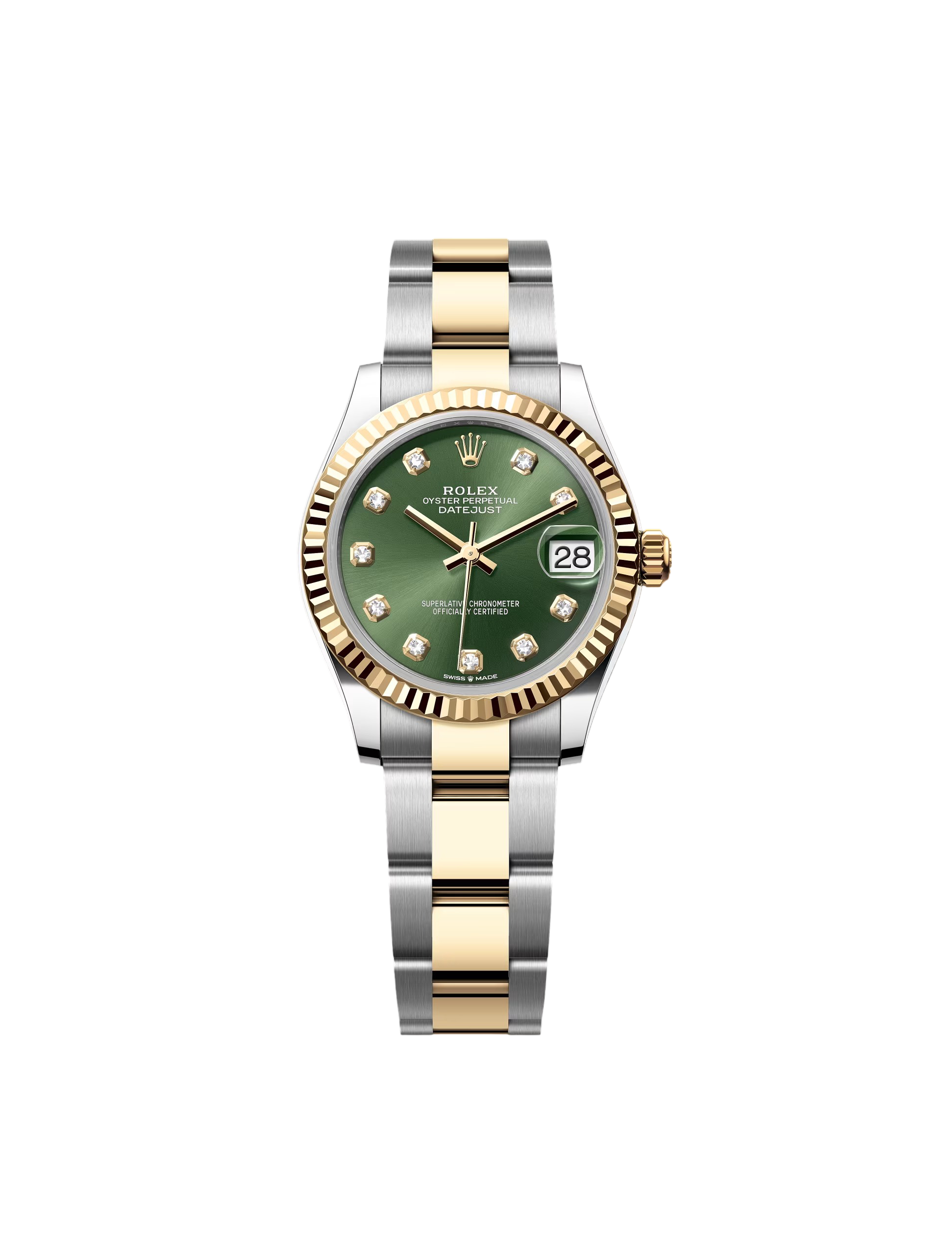 [2026 Mirror Grade]RLX Datejust m278273-0029/0030 31mm Olive Green Dial Stainless Steel and Yellow Gold Oyster Watch