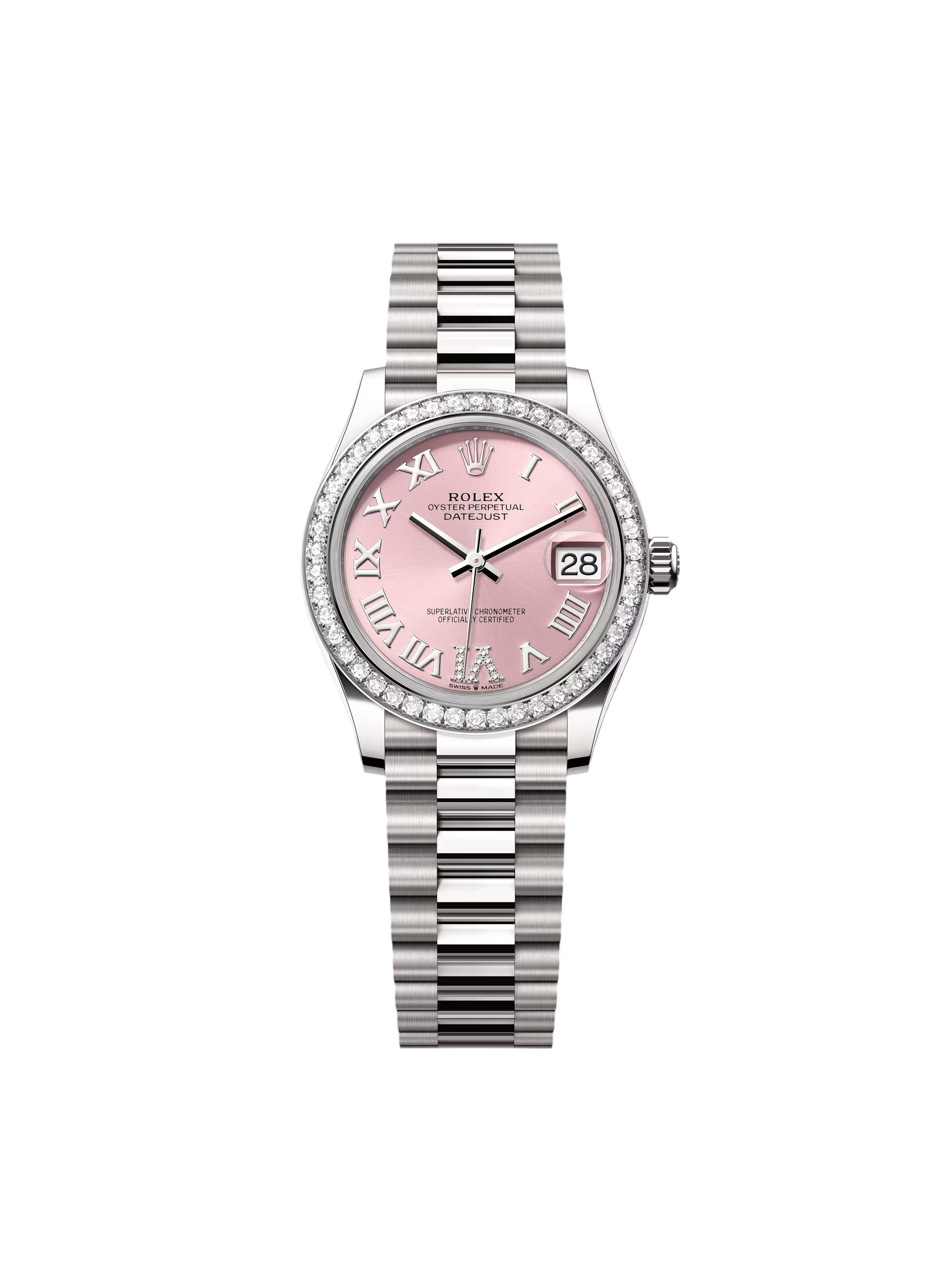 [2026 Mirror Grade]RLX Datejust m278289RBR-0018 Pink Dial White Gold President