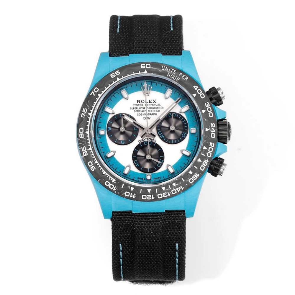 [2026 Mirror Grade]Rolex Daytona DIW Carbon Tifany “CELESTE INVERT” 40mm Replica 1:1 – Top Quality Version