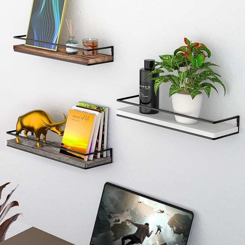 Floating Shelves Wall Mounted Set of 2
