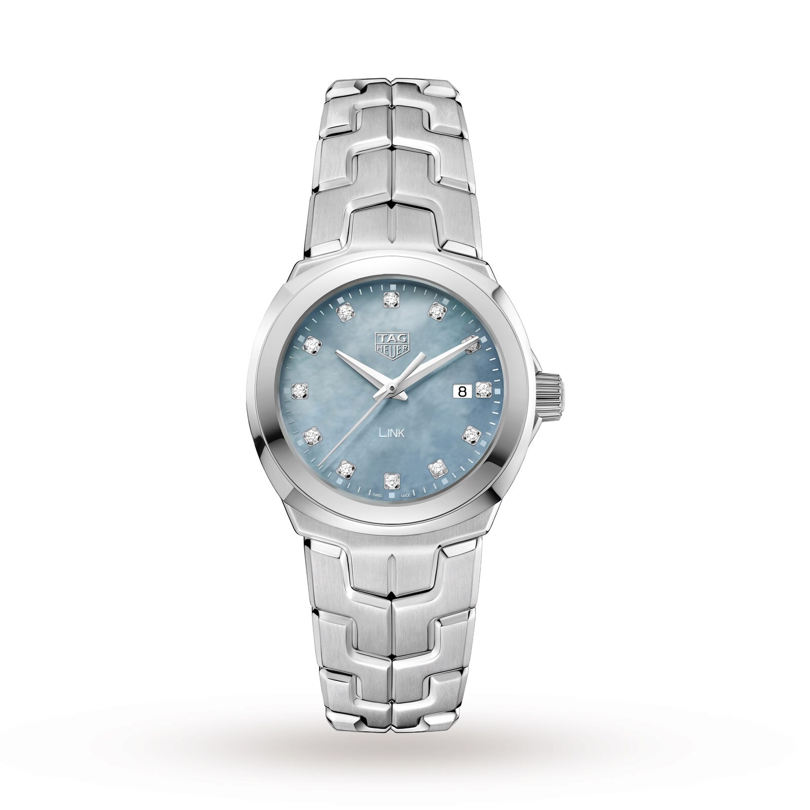 [2026 Mirror Grade]TAG Heuer Link Quartz Date 32mm Mother Of Pearl Ladies Watch WBC1313.BA0600