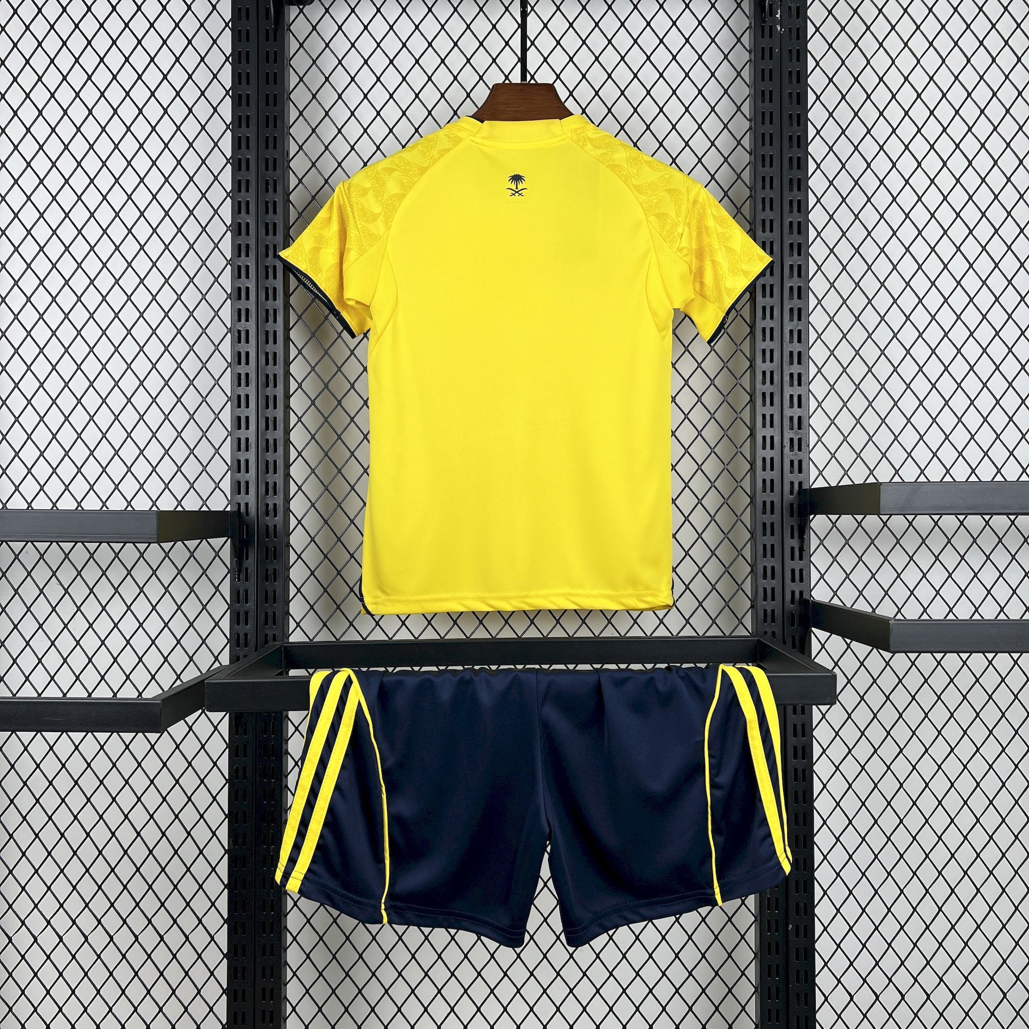 Al Nassr Soccer Jersey Home Kids Kit Jersey+Shorts 2025/26