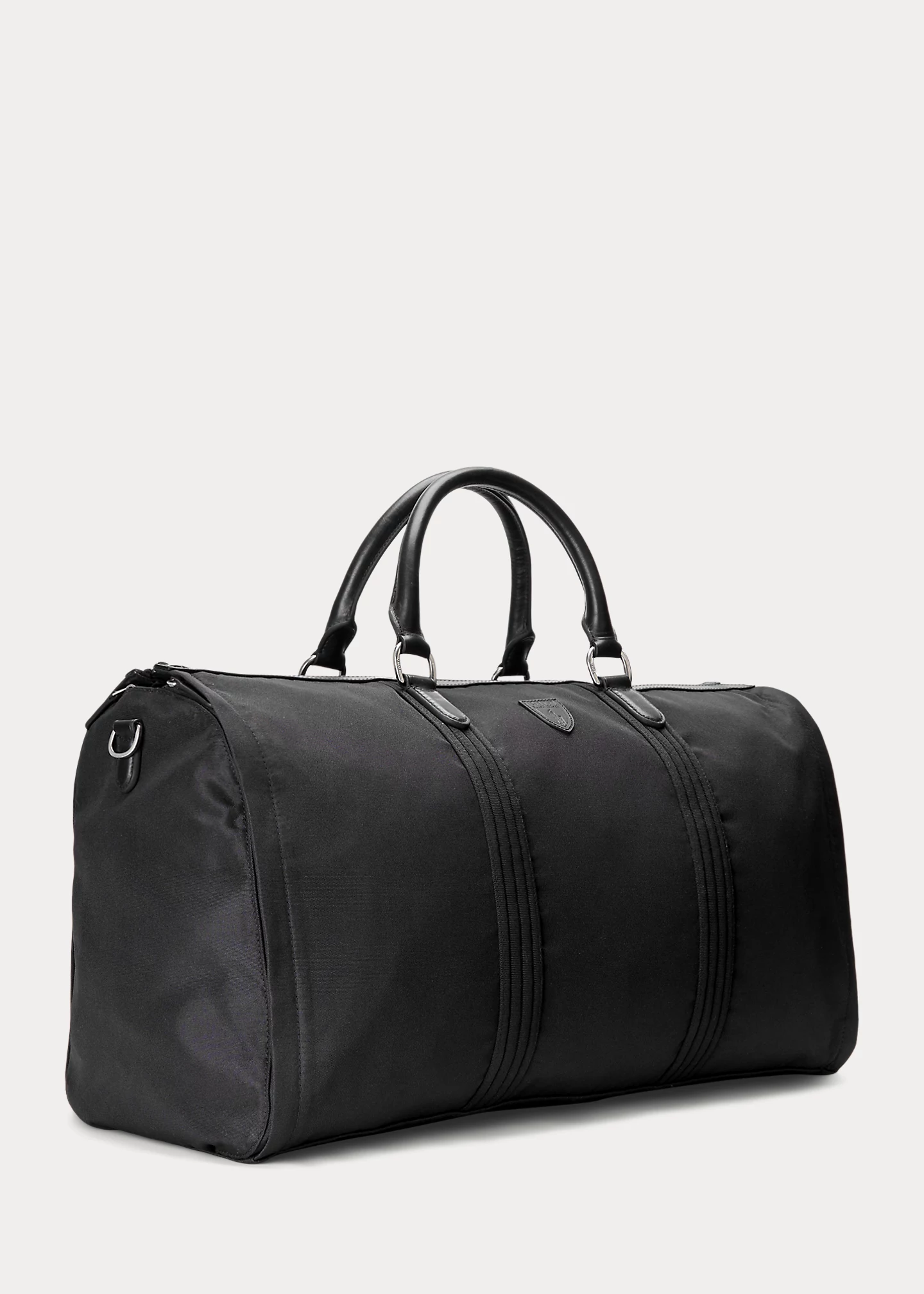 Leather-Trim Hybrid Garment Duffel