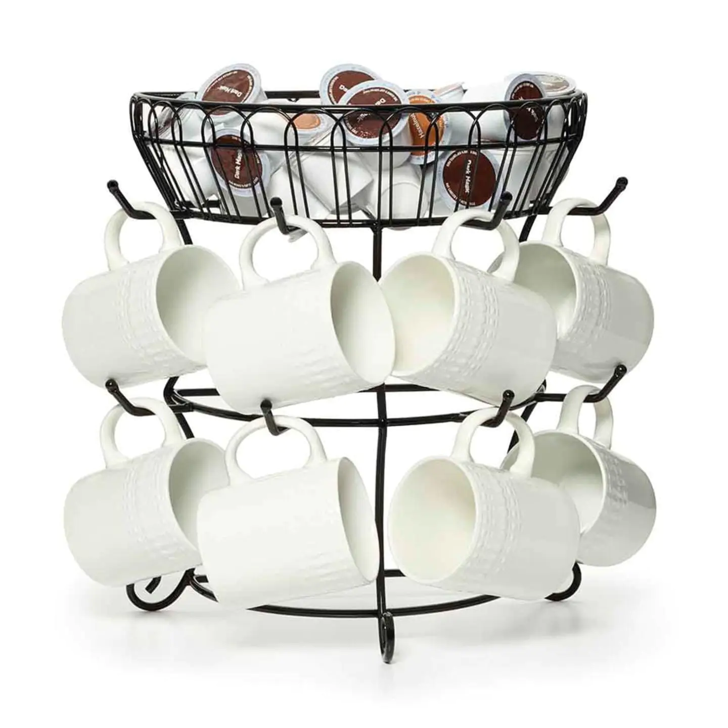 Countryside Mug Tree with Basket