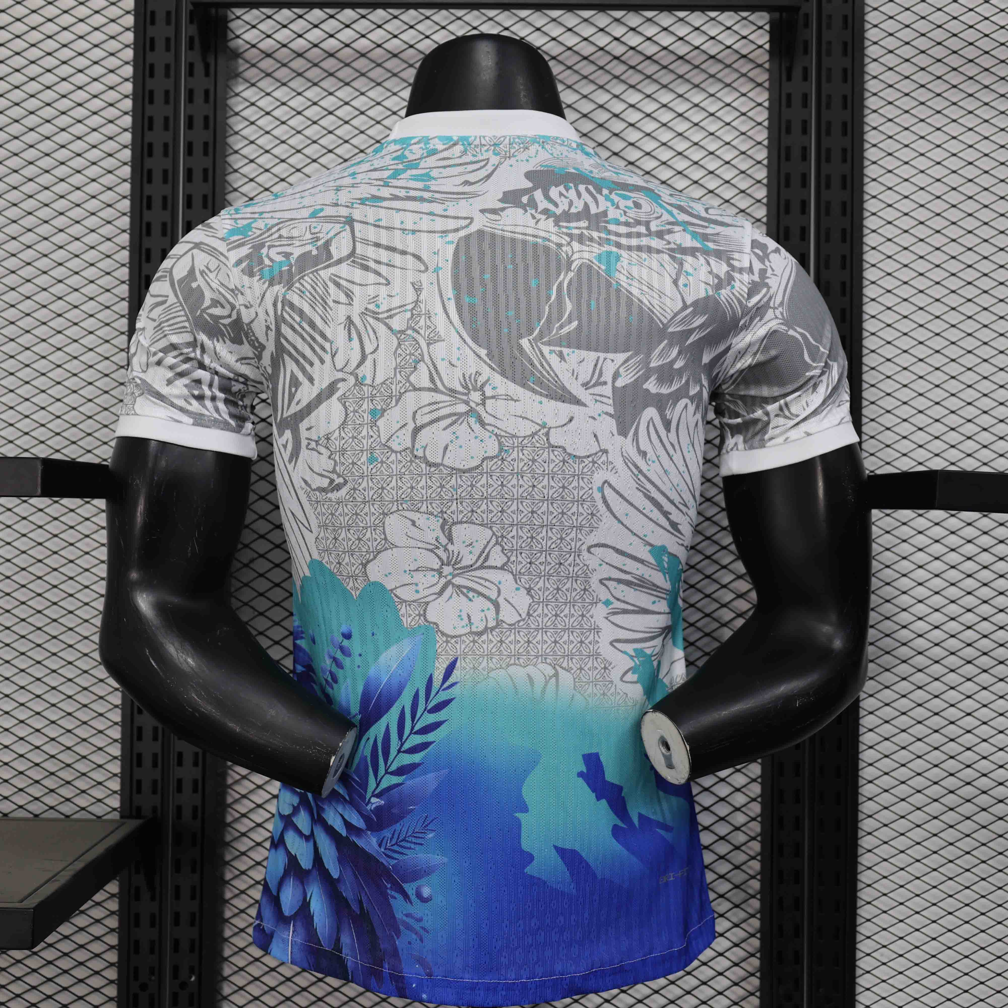 Brazil Authentic Soccer Jersey Blue Parrot Special Edition Shirt 2025