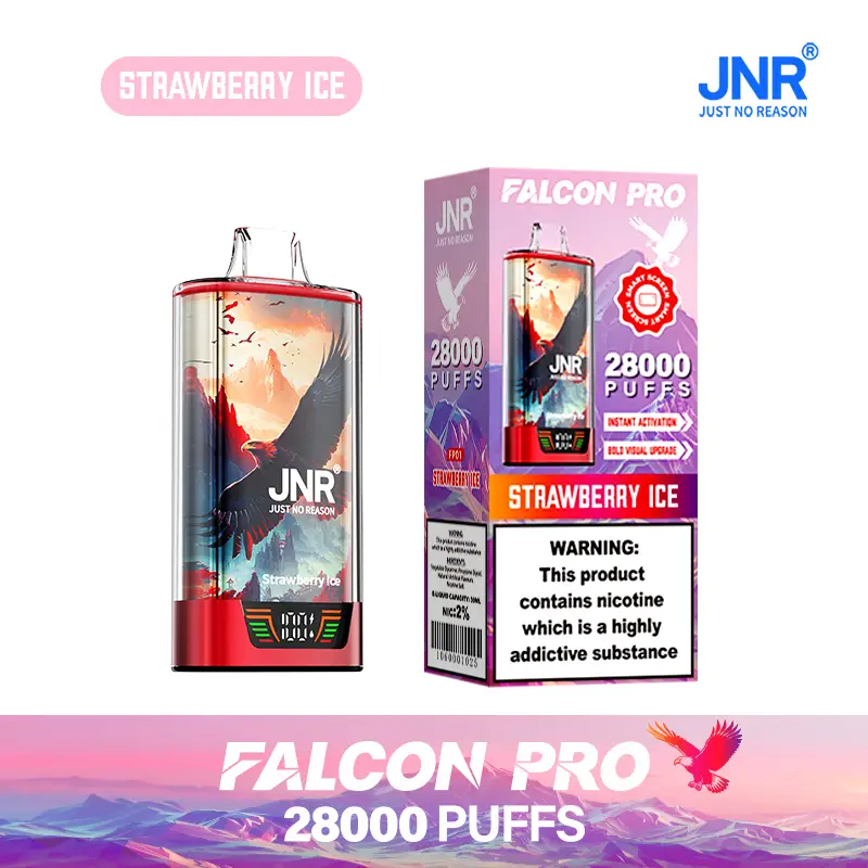 JNR - Falcon Pro - 28K - Disposable Vape - Strawberry Ice