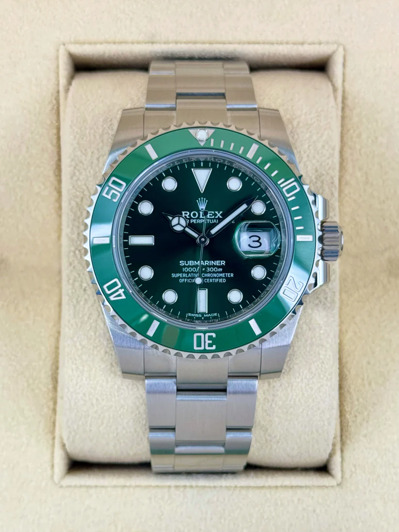 [2026 Mirror Grade]Rolex Submariner Hulk 40mm Swiss Replica Watch|  116610LV Green Dial