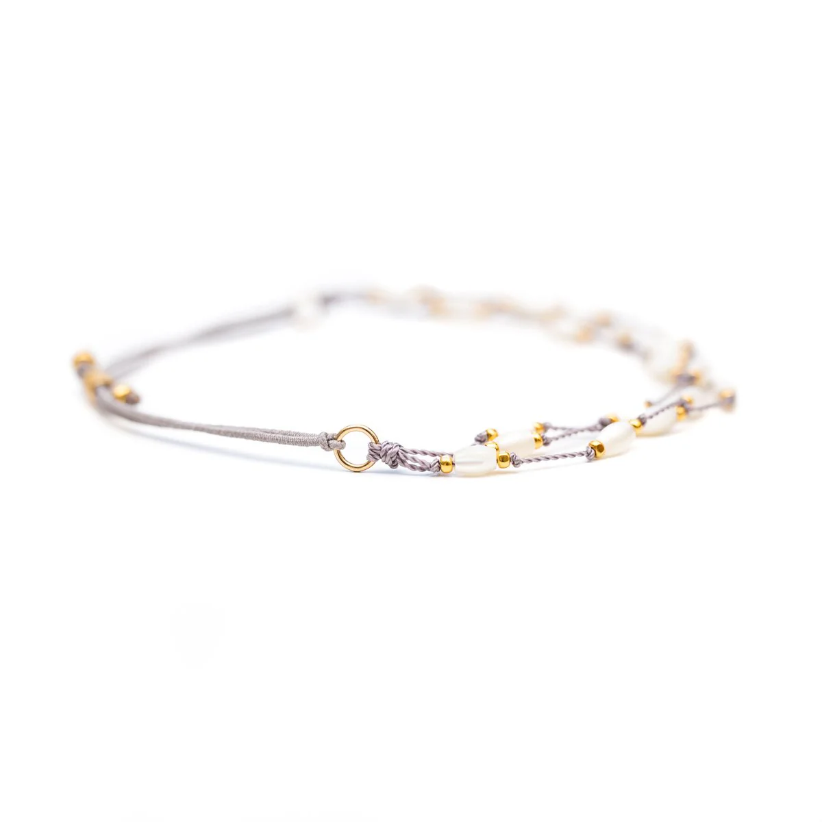 Stretch Halo Bracelet - Mother of Pearl