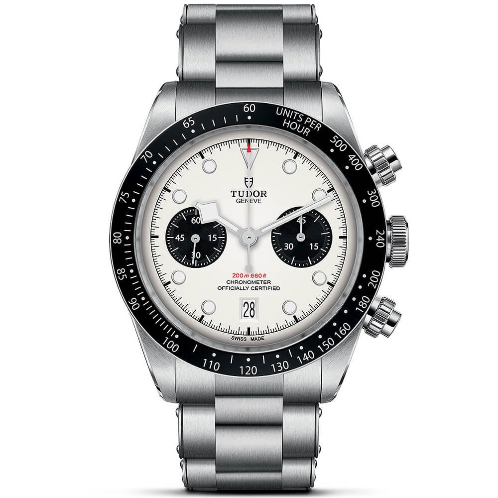 [2026 Mirror Grade]TUDOR Black Bay Chrono 41mm Opaline/Black Dial Men's Automatic Bracelet Watch M79360N-0002