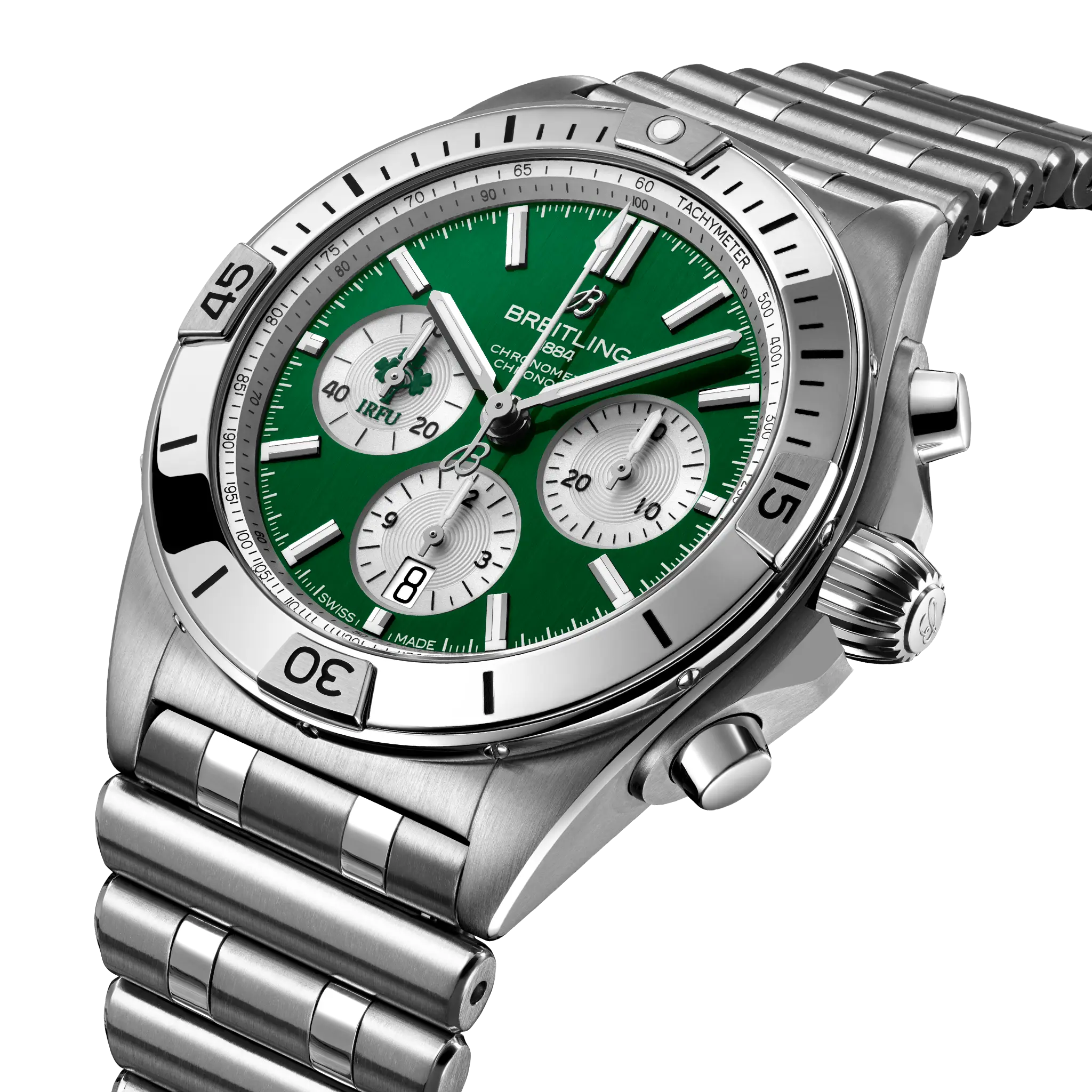 [2026 Mirror Grade]Breitling Chronomat B01 42 Six Nations Ireland AB0134A91L1A1