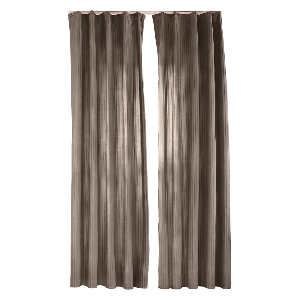 SMUKEE Zasłony aksamitne na taśmie 135 x 250 cm Smukee Home, 2 szt., szare