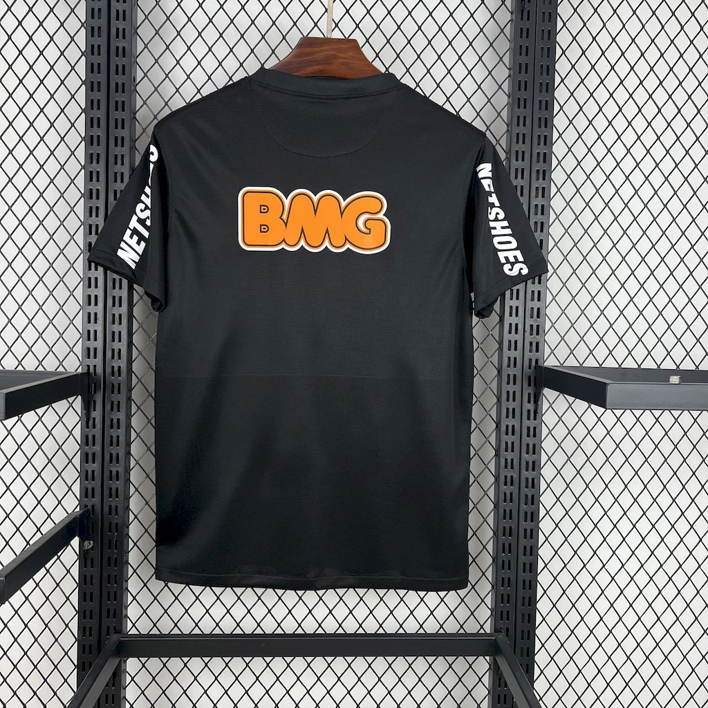 Santos FC Retro Soccer Jersey Black Edition Custom Shirt 2012