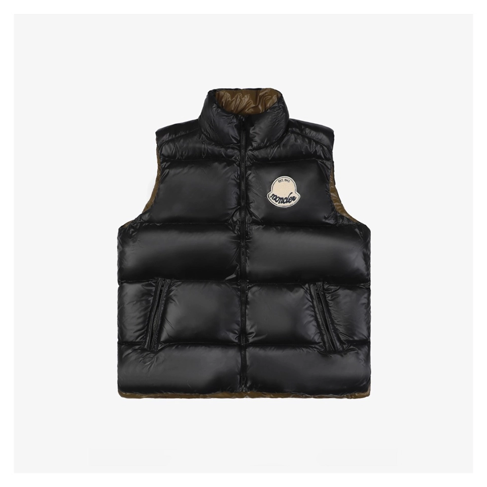Mxxcler Lipsi Lightweight Duck Down Vest # MT-2065 (White/Black)