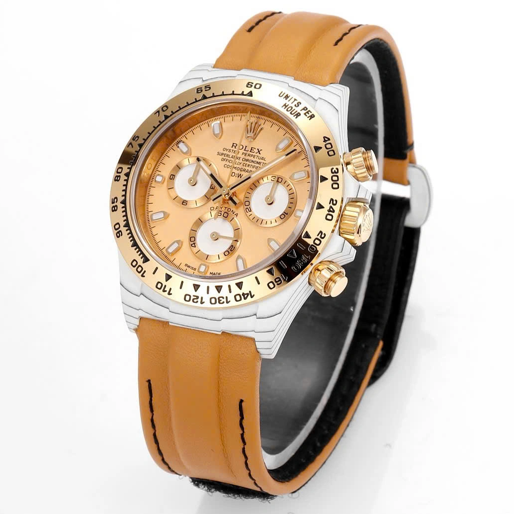 [2026 Mirror Grade]Rolex Cosmograph Daytona DIW Golden Essence 40mm Replica 1:1 – Top Quality Version