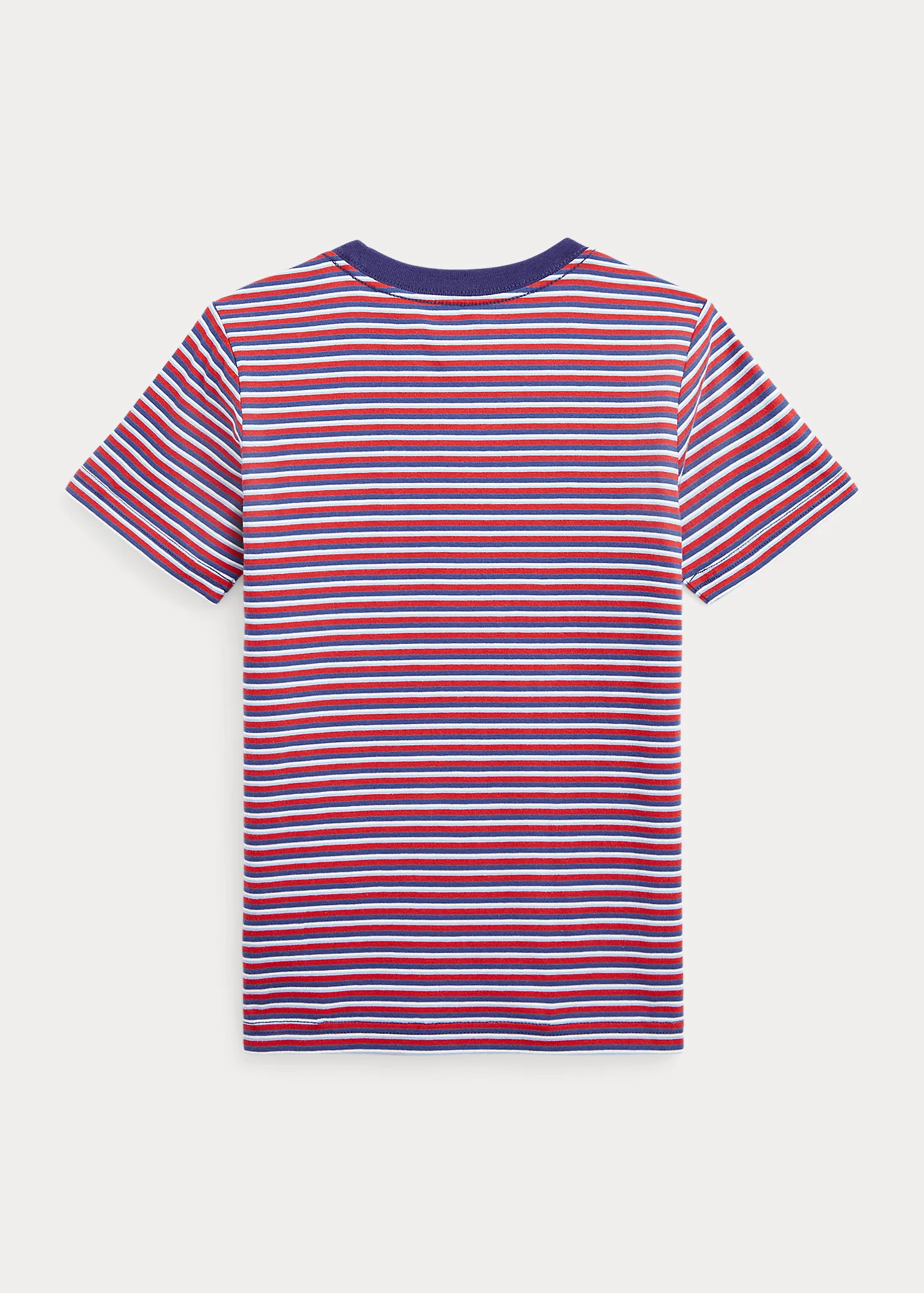 Striped Cotton Jersey Pocket Tee