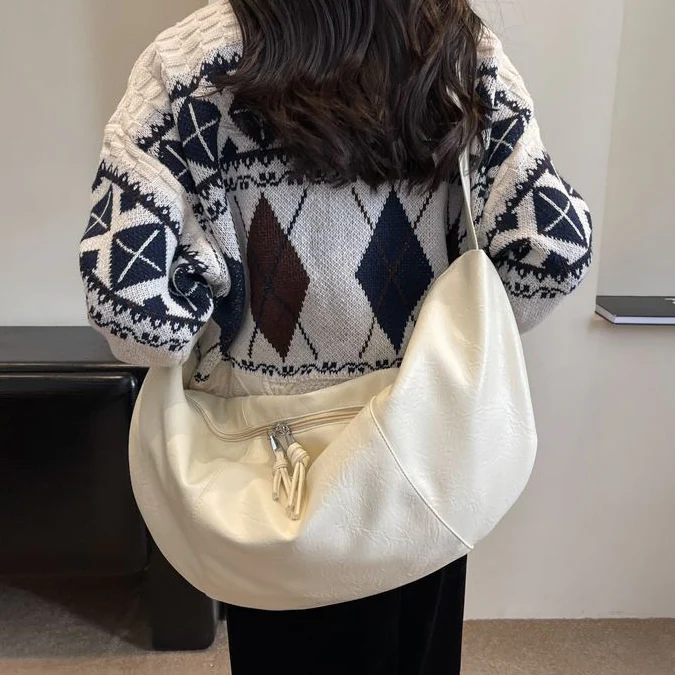 Vegan Leather Hobo Crossbody