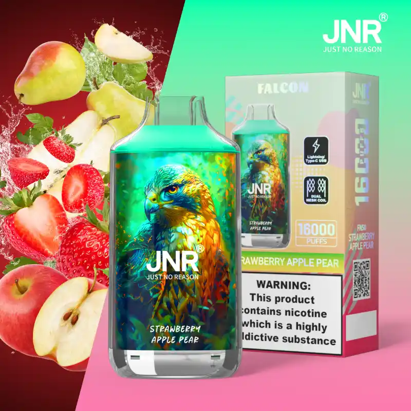 JNR - Falcon - 16K Puffs - Disposable Vape - Strawberry Apple Pear
