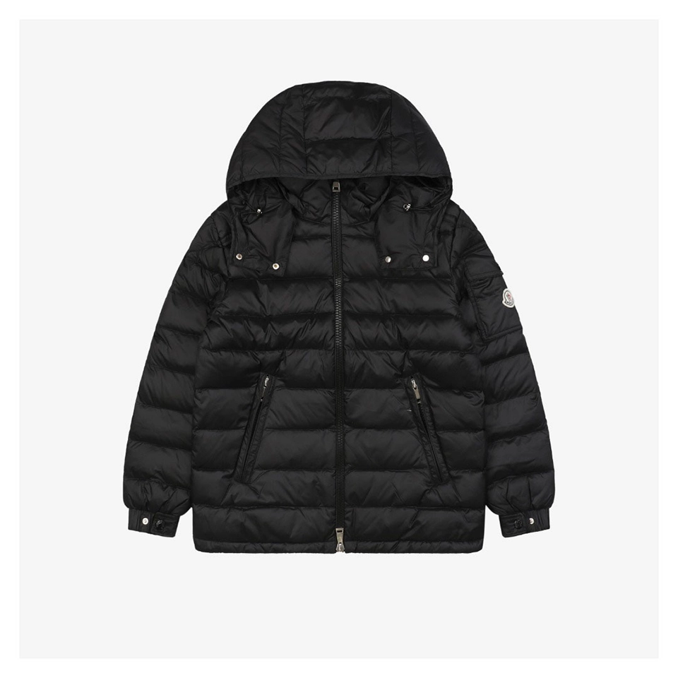 Mxxcler Dalles Hooded Down Jacket#MS-855 (White/Black)