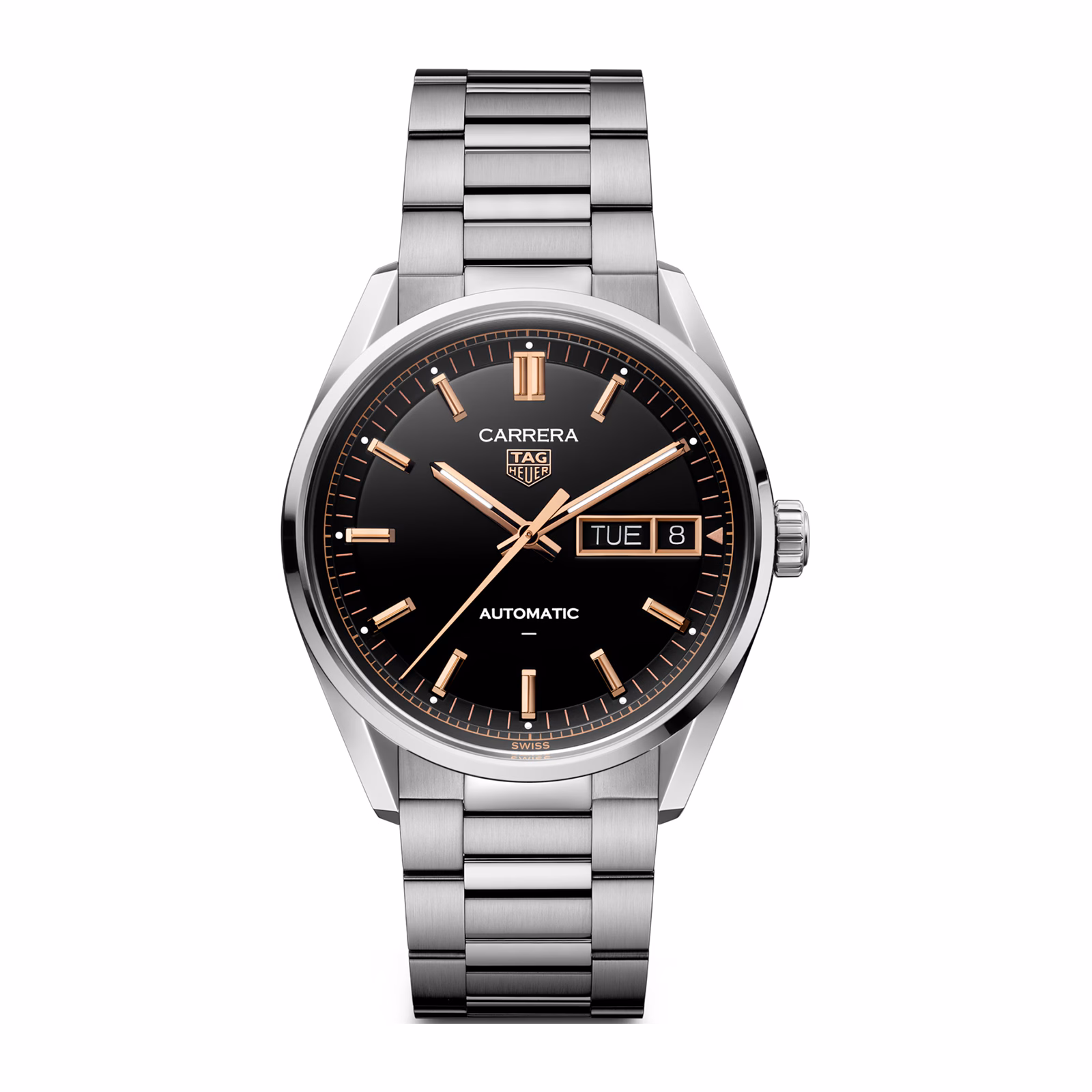 [2026 Mirror Grade]TAG Heuer Carrera Day-Date 41mm Mens Watch Black WDA2111.BA0043