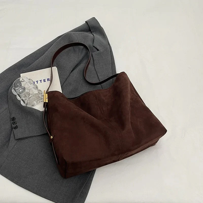 Edna Lock Suede Bag