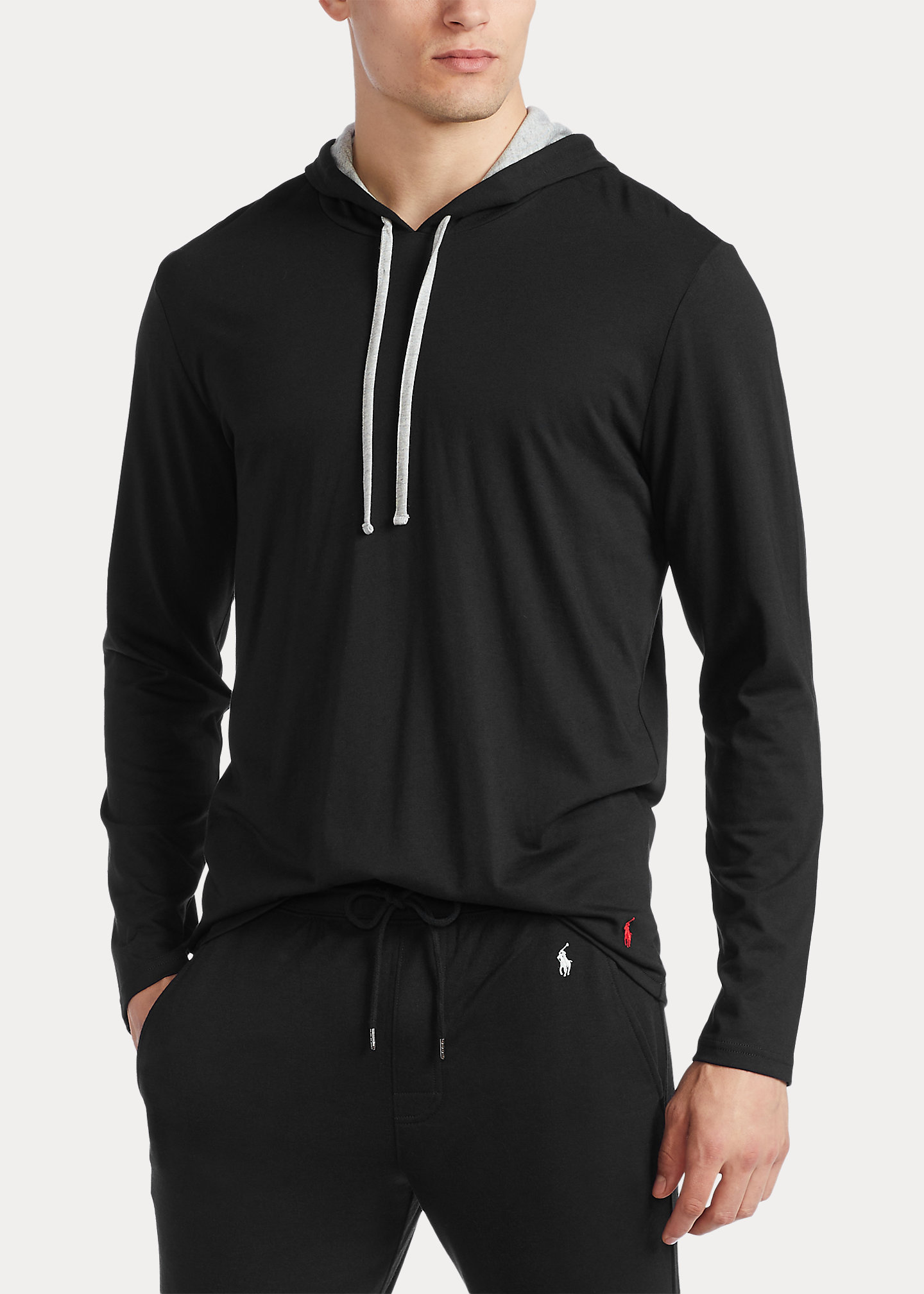 Cotton-Blend-Jersey Sleep Hoodie