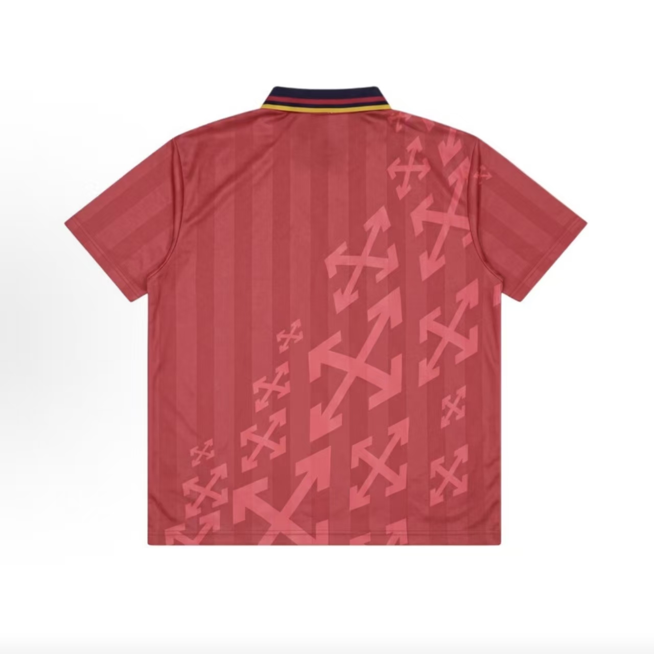 Off-White Arrow Print Red Football Jersey