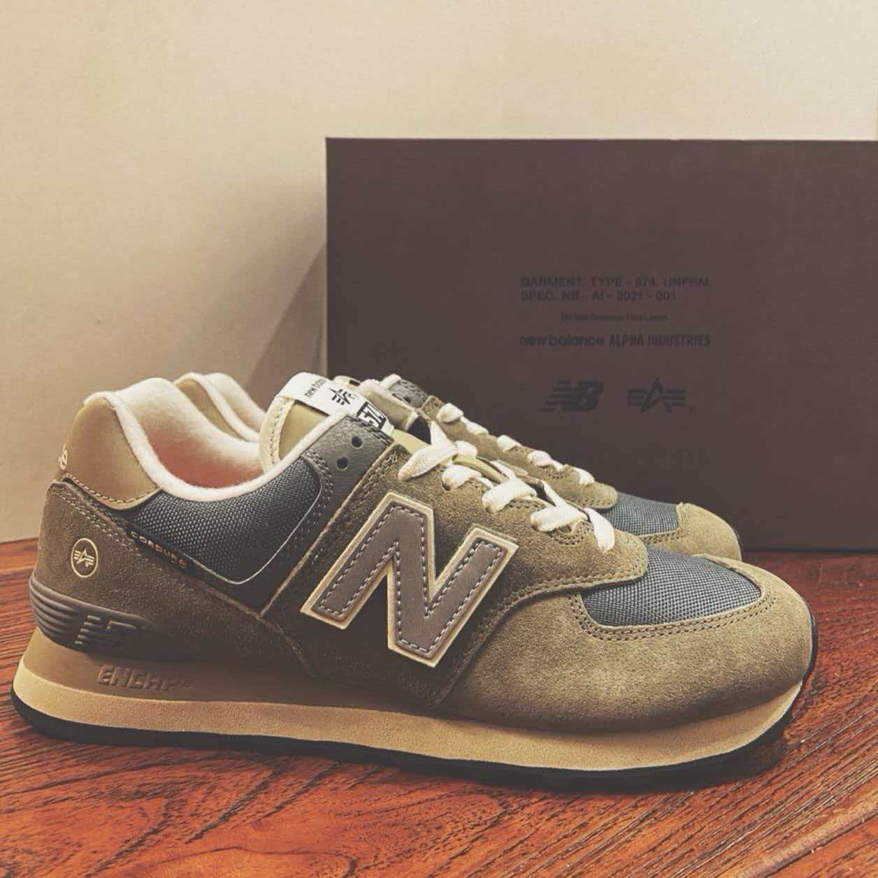 Alpha Industries × New Balance 574 'Vetiver/Sedona Sage'