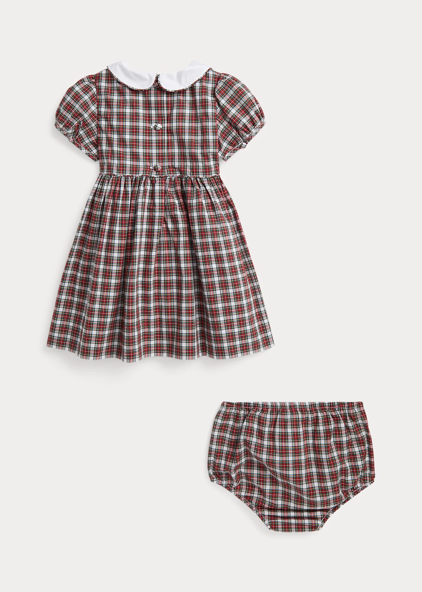 Plaid Cotton Poplin Dress & Bloomer