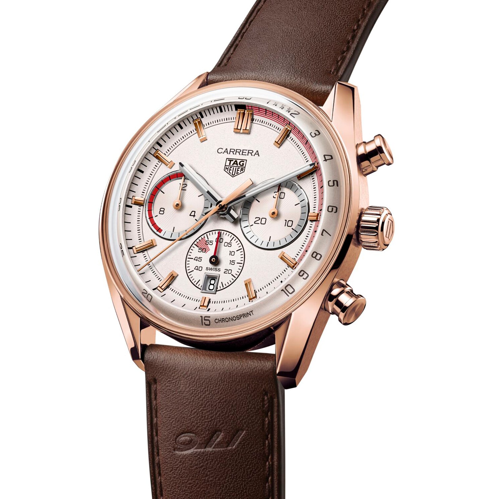 [2026 Mirror Grade]TAG Heuer Carrera Chronosprint X Porsche Special Edition 42mm Mens Watch Beige CBS2040.FC8318