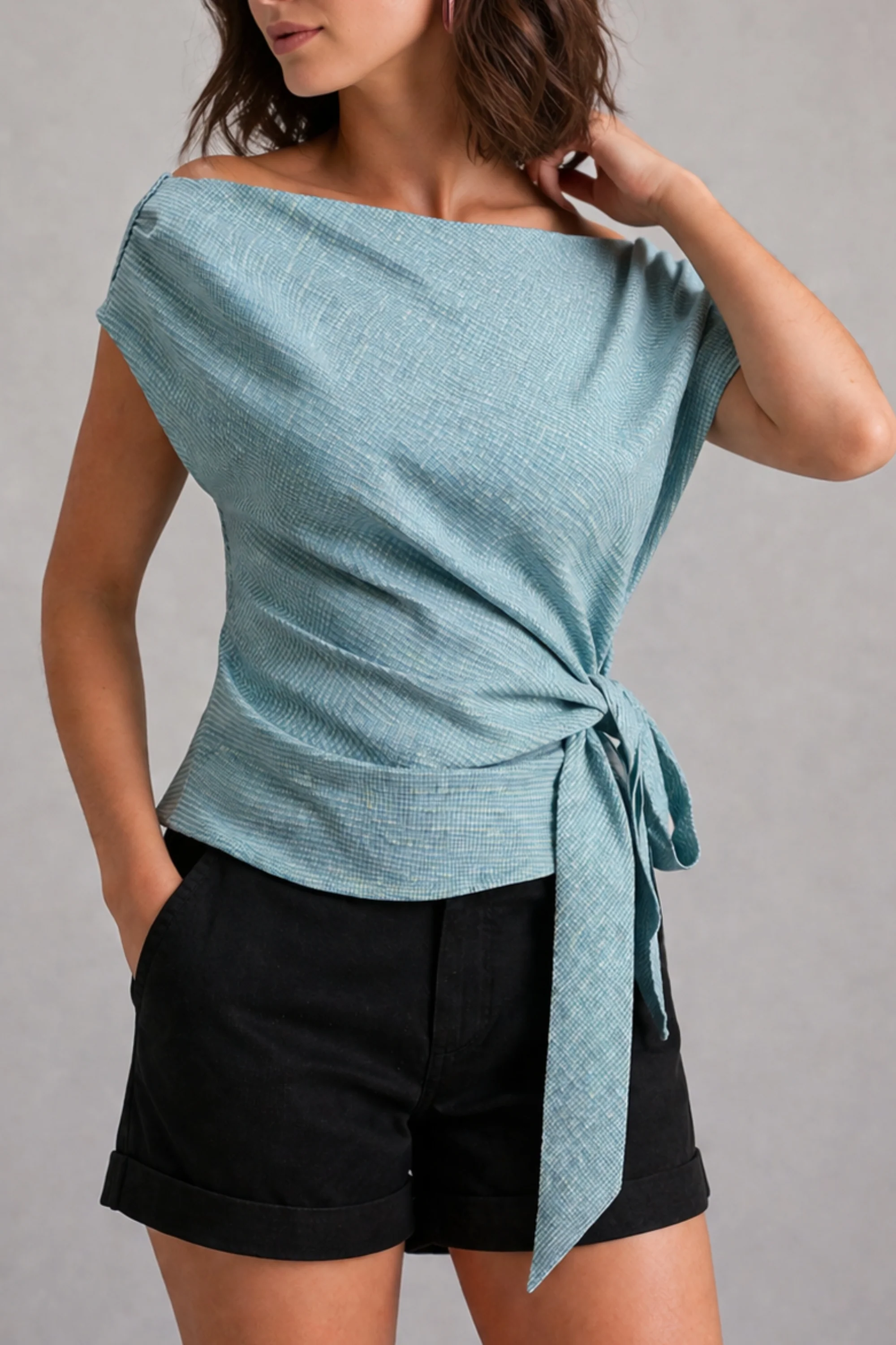 Aqua Wrap Top