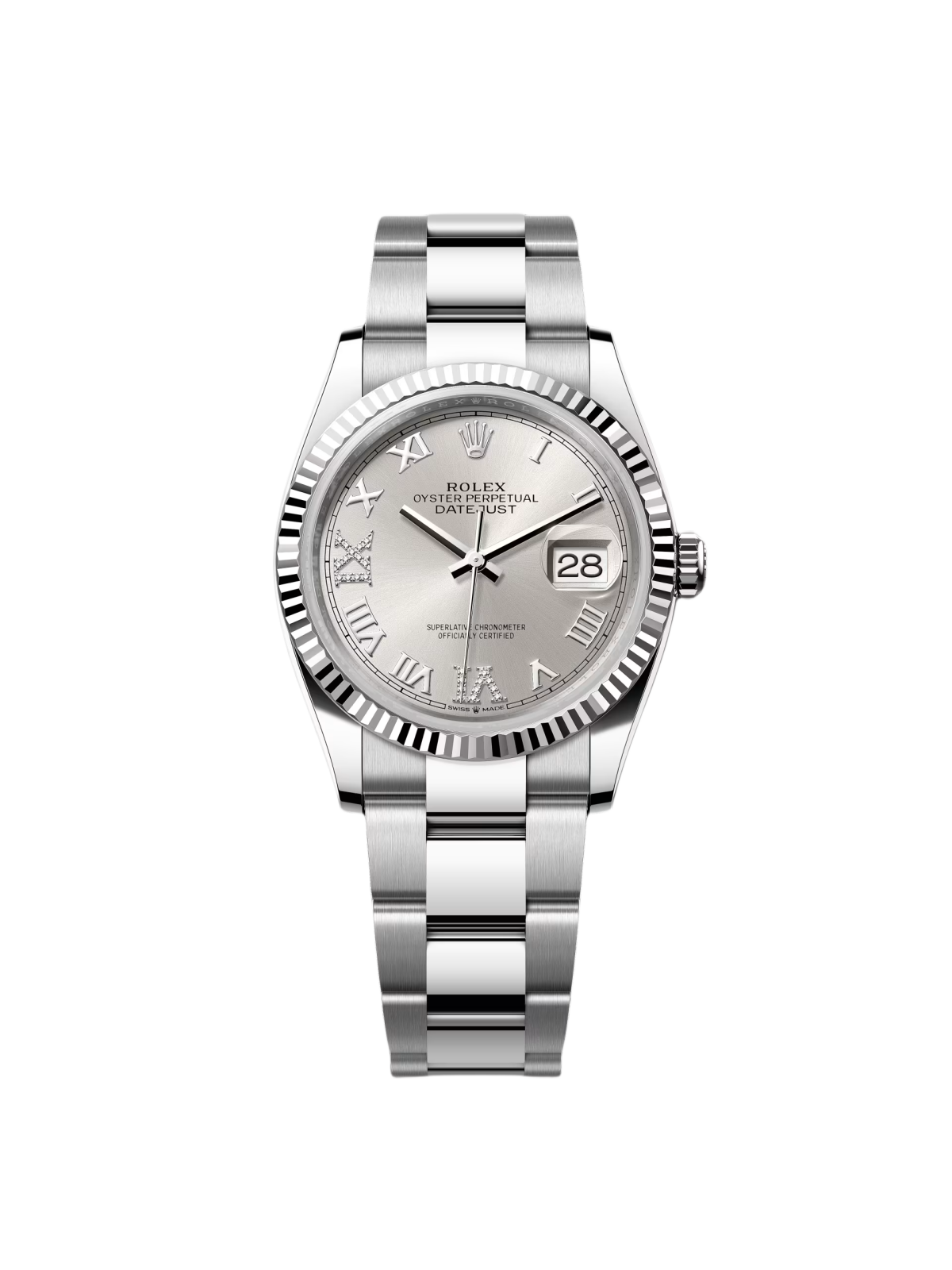 [2026 Mirror Grade]RLX  Datejust 36mm 126234 White Roman Dial Oyster Stainless Steel Mens