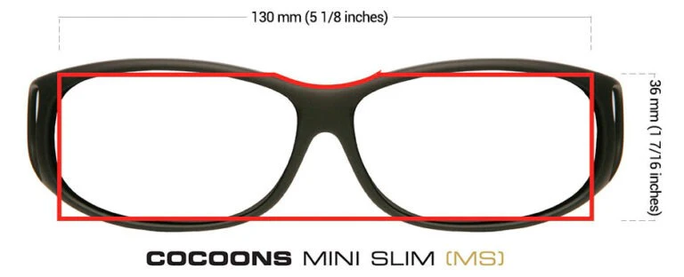 Black Mini Slim Frame with Polarized Grey Lens