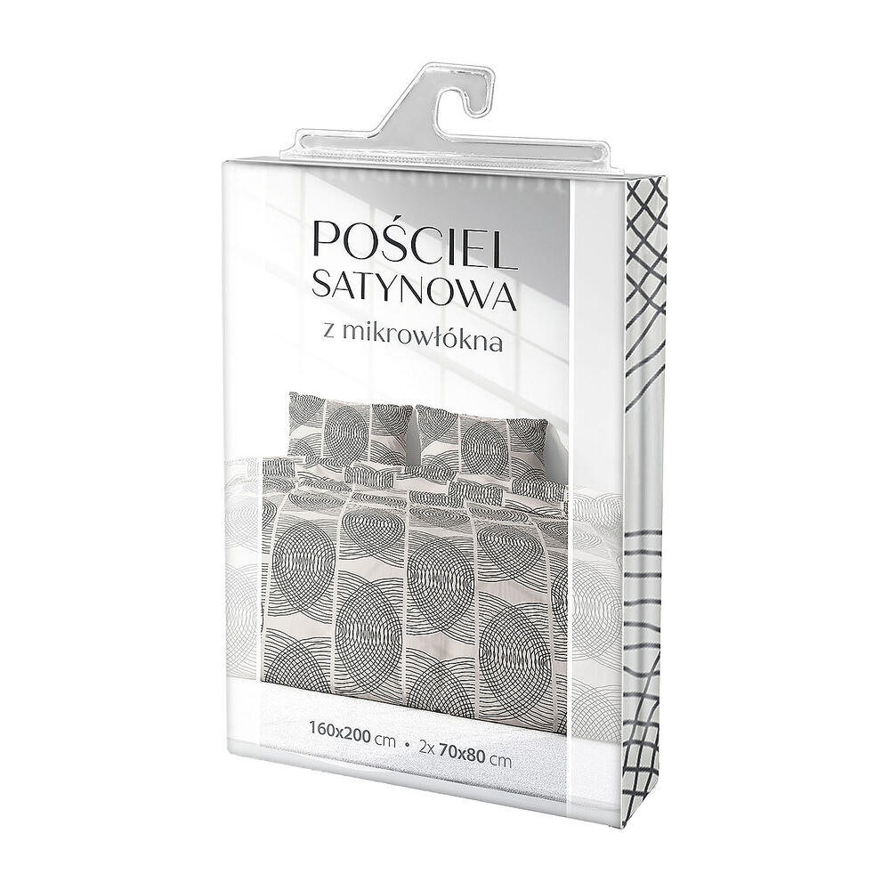 FARO Pościel z mikrowłókna satynowego Faro, glamour, beżowa