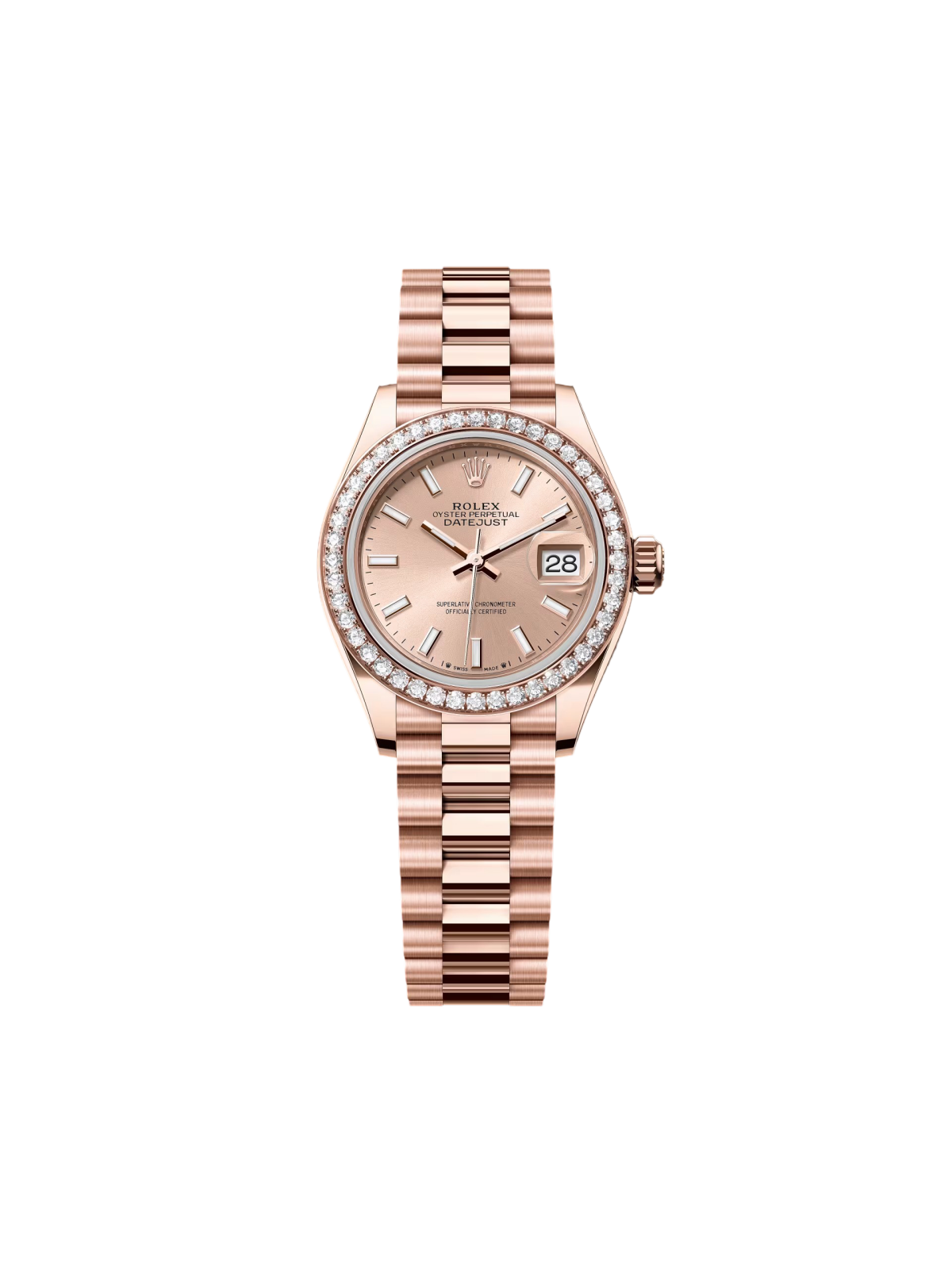 [2026 Mirror Grade]RLX  Lady-Datejust 28mm 279135RBR Rose Dial Jubilee Bracelet