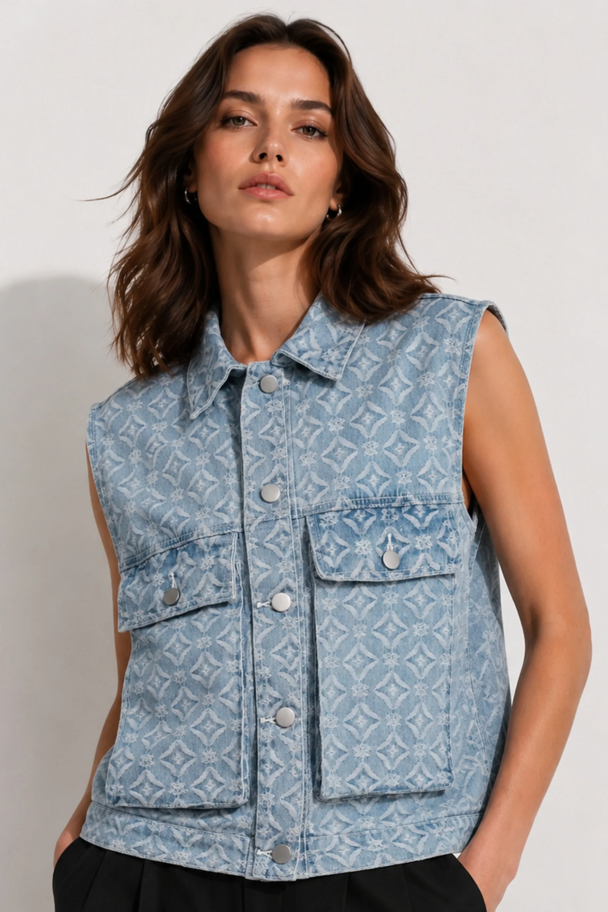 Skybound Denim Vest Jacket