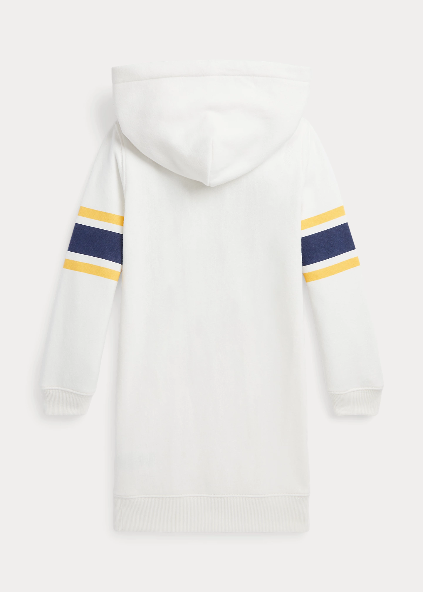 Letterman-Patch Fleece Hoodie Dress