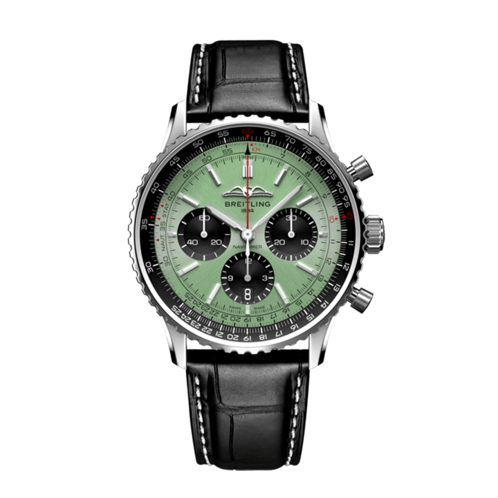 [2026 Mirror Grade]Breitling AB0138241L1P1 Navitimer B01 Green Dial